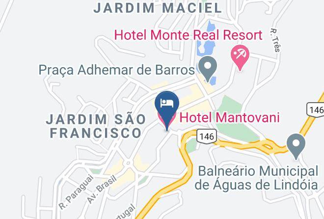 Aguas De Lindoia - Hotel Mantovani Maps