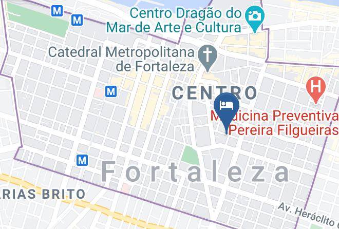 Fortaleza - Hotel Mar Aberto Maps