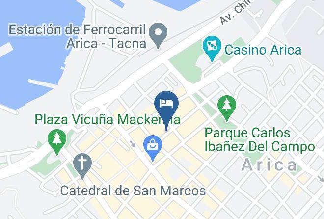 Arica Province - Hotel Mar Azul Maps