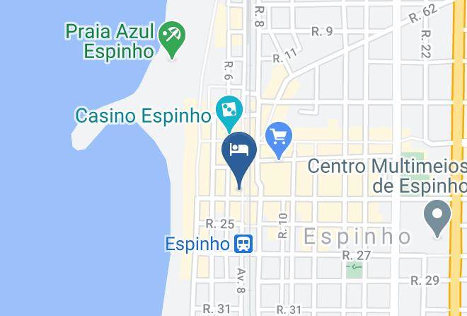 Espinho - Hotel Mar Azul Maps
