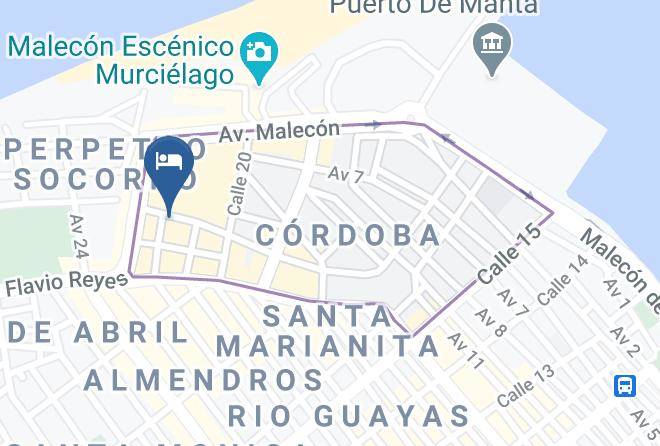 Manta - Hotel Mar Azul Maps