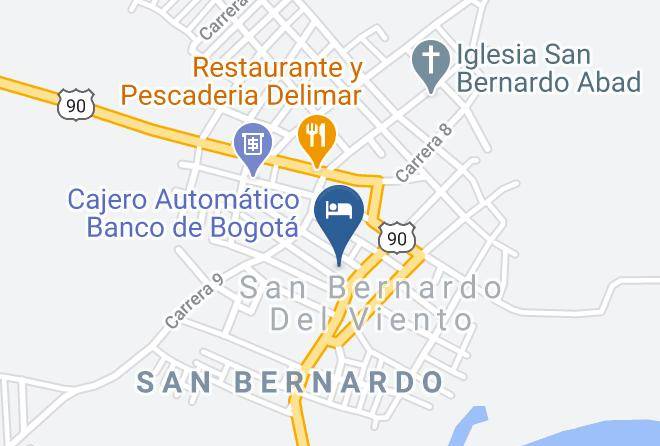 San Bernardo Del Viento - Hotel Mar Del Viento Maps