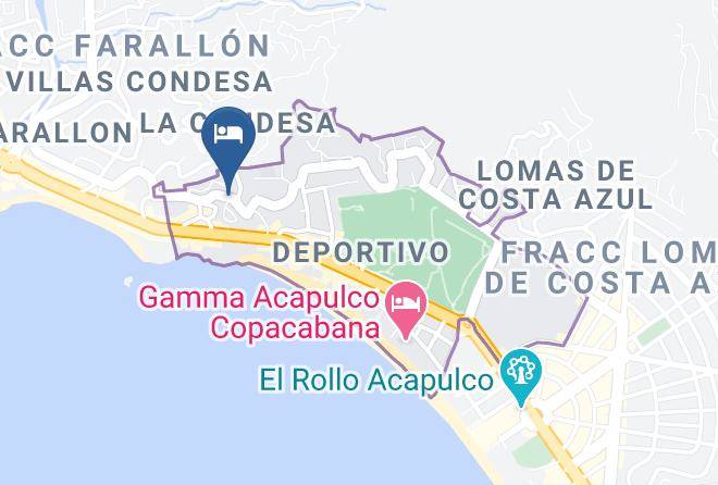 Acapulco De Juarez - Hotel Mar Kristal Maps