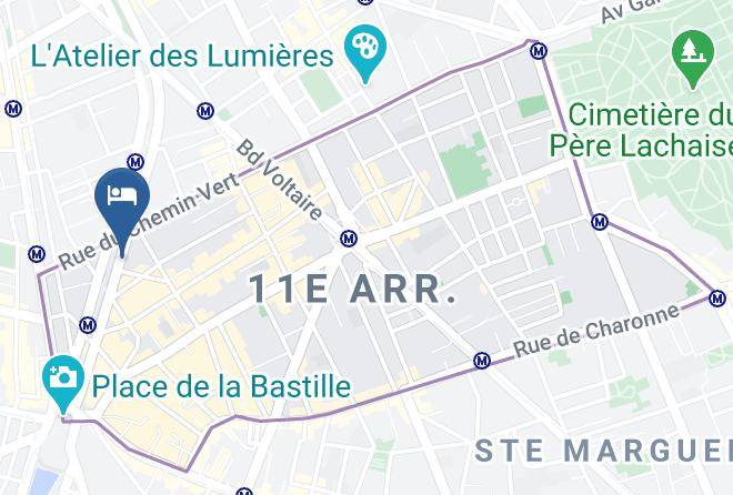 Paris - Hotel Marais Bastille Maps