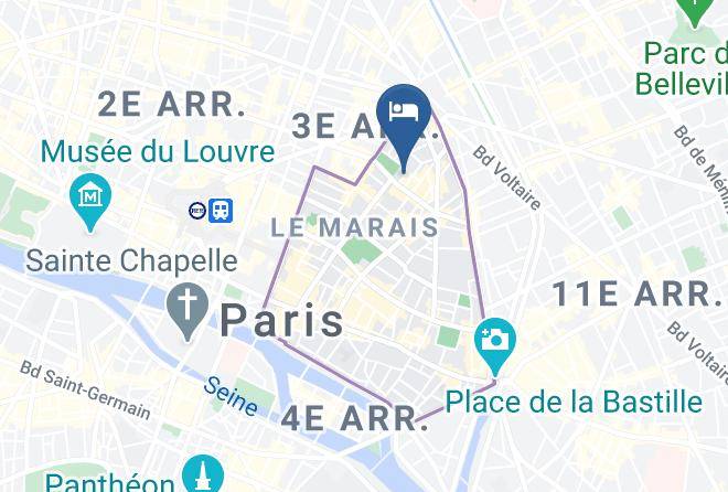 Hotel Marais Paris Boutik La Librairie Map