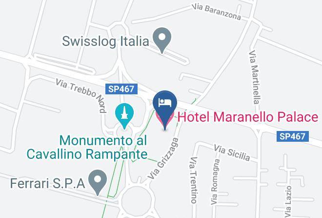 Modena - Hotel Maranello Palace Maps