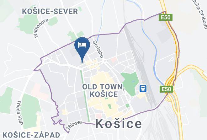 Kosice - Hotel Maraton Maps