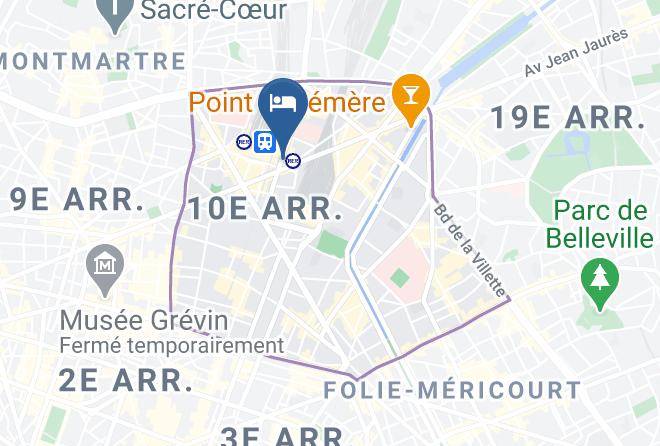 Paris - Hotel Marciano Gare Du Nord Maps