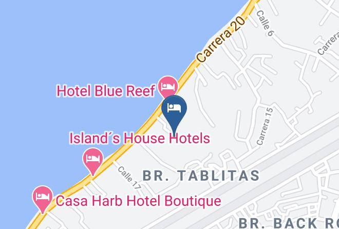 San Andres - Hotel Mare Mare Inn Maps