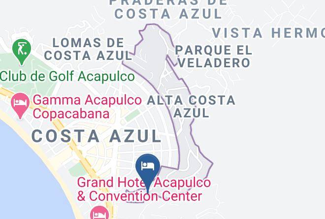 Acapulco De Juarez - Hotel Marea Costa Azul Maps