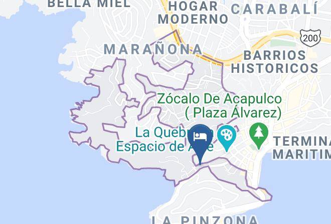 Acapulco De Juarez - Hotel Marea Quebrada Maps