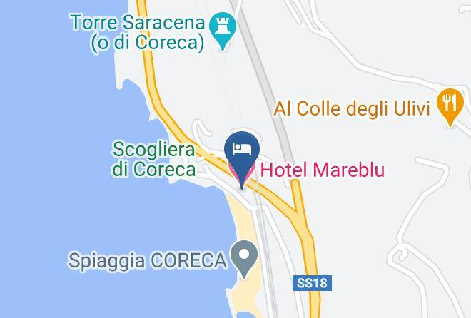 Cosenza - Hotel Mareblu Maps