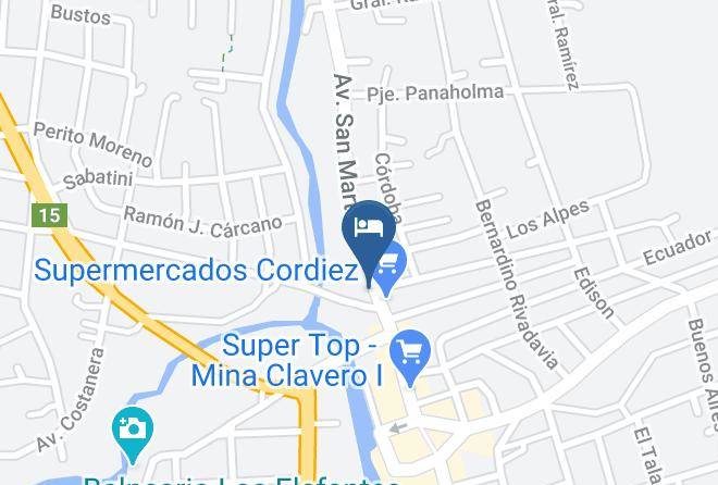 San Alberto Department - Hotel Marengo Mina Clavero Maps
