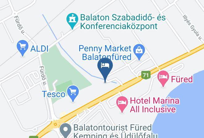 Balatonfured - Hotel Margareta Maps