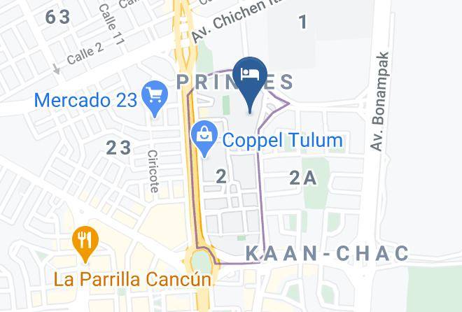 Benito Juarez - Hotel Margaritas Cancun Maps