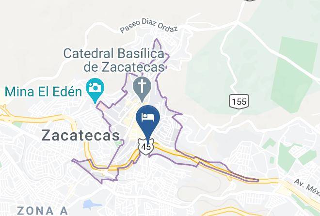 Zacatecas Zacatecas Centro - Hotel Maria Conchita De Zacatecas Maps