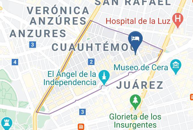 Cuauhtemoc - Hotel Maria Cristina Maps