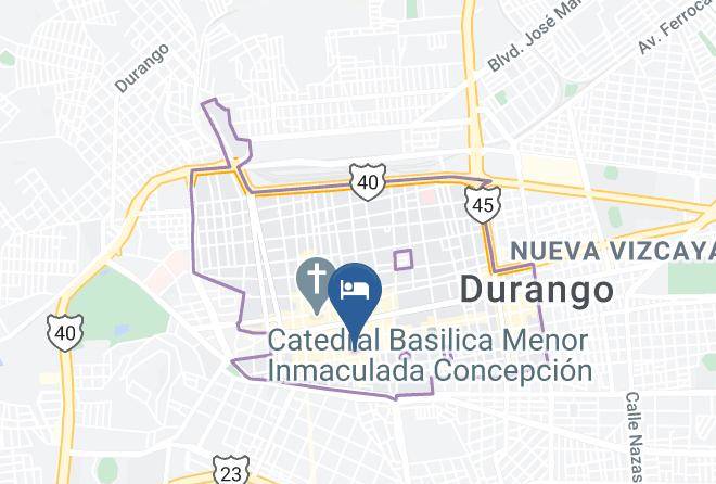 Durango Durango Centro - Hotel Maria Del Pilar Maps