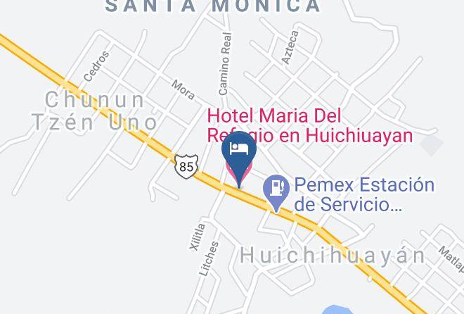 Huehuetlan - Hotel Maria Del Refugio En Huichiuayan Maps