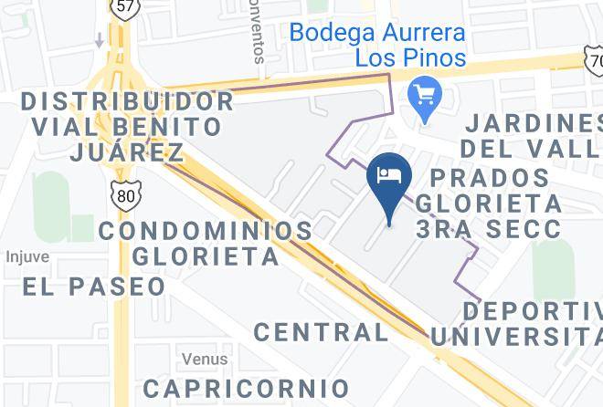 San Luis Potosi Prados Glorieta 2 - Hotel Maria Dolores Maps
