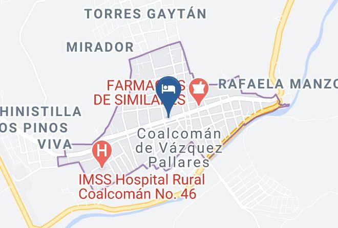 Coalcoman De Vazquez Pallares - Hotel Maria Elena Maps