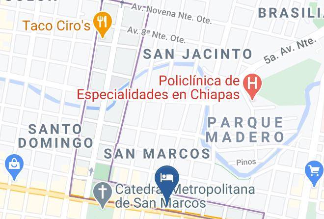 Tuxtla Gutierrez - Hotel Maria Eugenia Maps