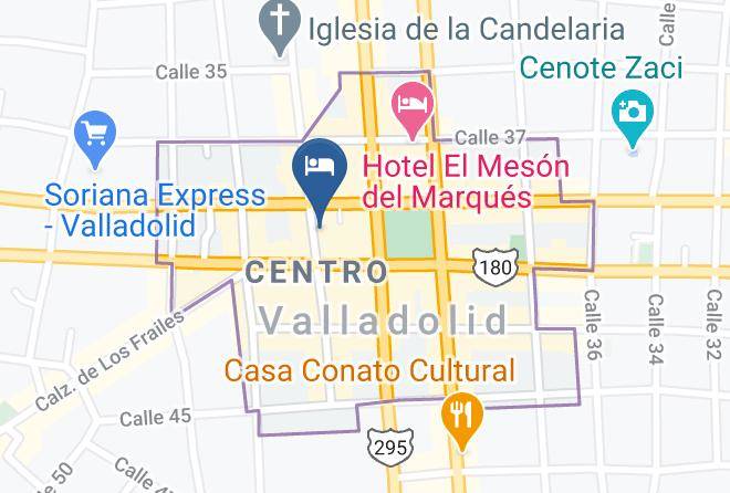 Valladolid - Hotel Maria Guadalupe Maps