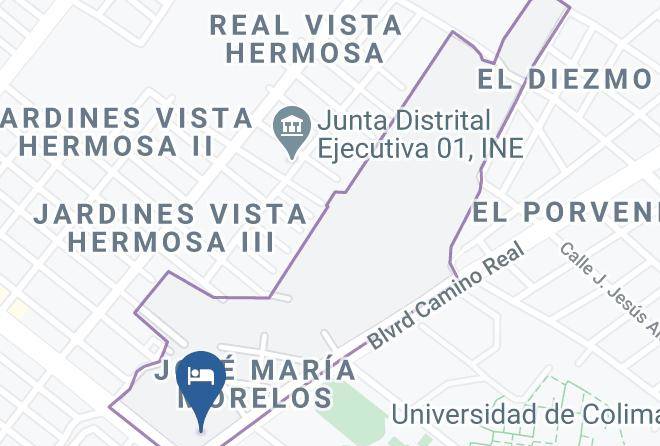 Colima Equipamiento Urbano Universidad Deima - Hotel Maria Isabel Colima Maps