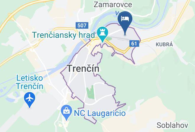 Trencin - Hotel Mariana Gaborika Maps