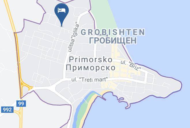 Primorsko - Hotel Mariana Maps