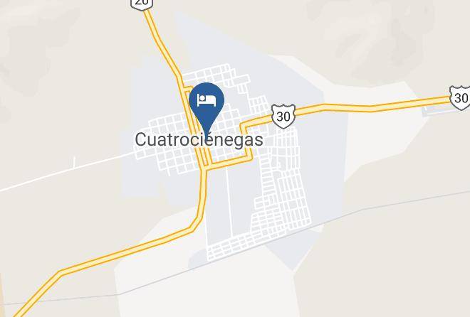 Cuatro Cienegas - Hotel Marielena Maps