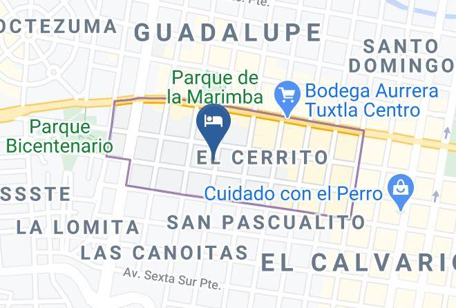 Tuxtla Gutierrez - Hotel Marimba Park Maps