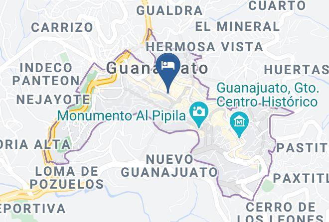 Guanajuato City Centre - Hotel Marina Maps