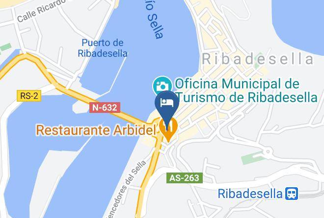 Hotel Marina Ribadesella Map