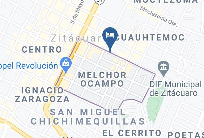 Zitacuaro - Hotel Marina San Jorge Maps