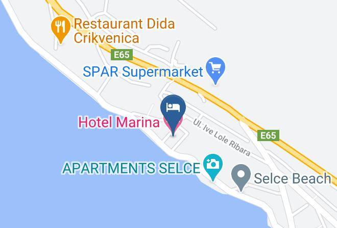 Crikvenica - Hotel Marina Selce Maps