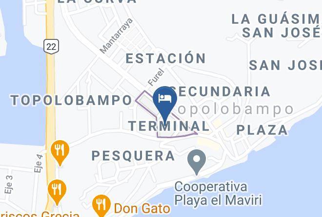 Ahome - Hotel Marina Topolobampo Maps