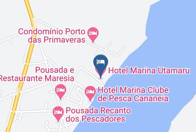 Cananeia - Hotel Marina Utamaru Maps