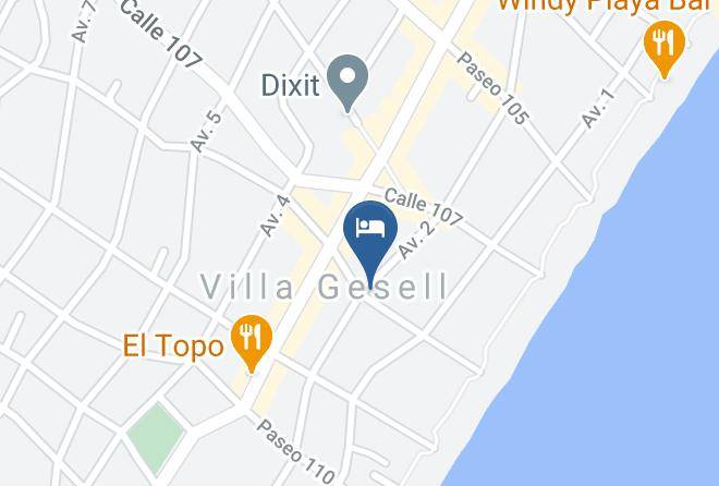 Villa Gesell - Hotel Marina Maps