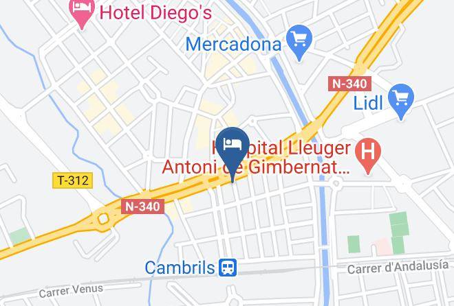 Tarragona - Hotel Marinada Cambrils Maps