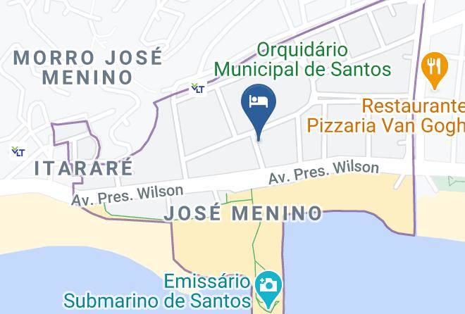 Santos - Hotel Marinu's Maps