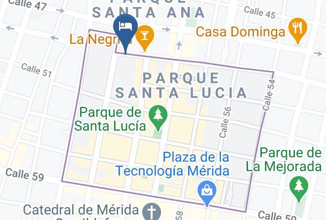 Merida - Hotel Marionetas Maps