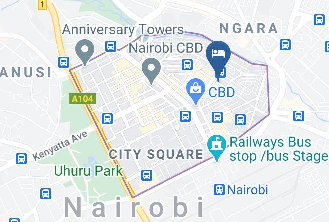 Nairobi - Hotel Mariposa Maps