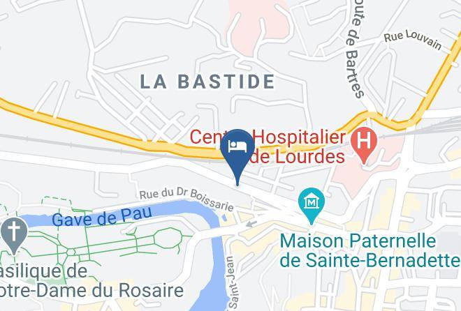 Hautes Pyrenees - Hotel Maris Stella Lourdes Maps