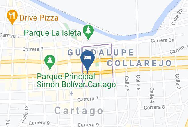 Cartago - Hotel Mariscal Robledo Maps