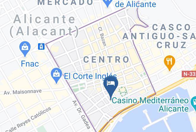 Alicante - Hotel Maritimo Maps