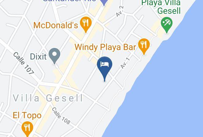 Villa Gesell - Hotel Maritimo Maps