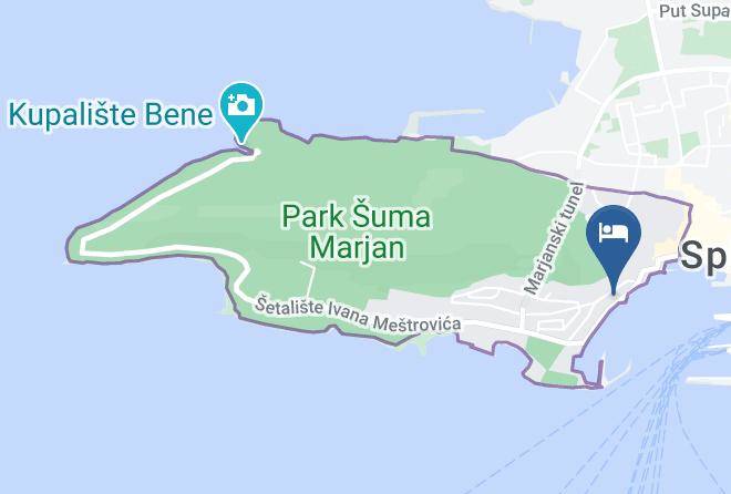 Split - Hotel Marjan Maps