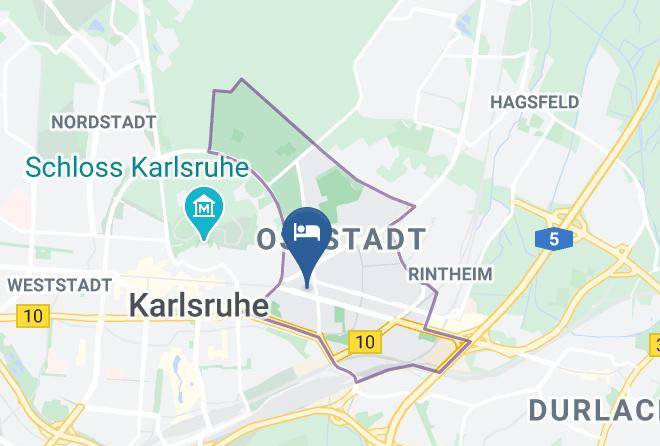 Karlsruhe - Hotel Markgrafler Hof Gmbh Maps