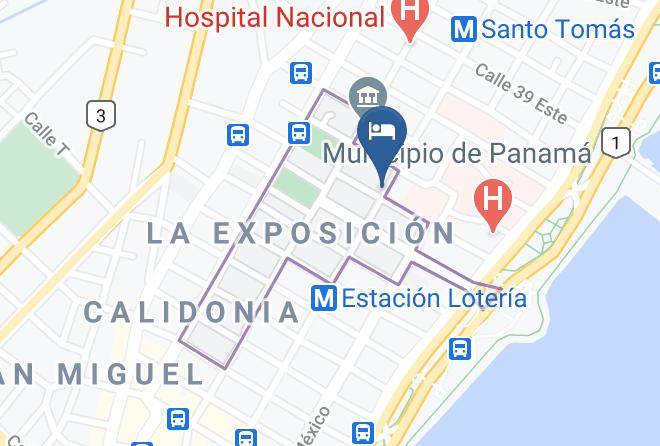 Calidonia - Hotel Marparaiso Panama Maps
